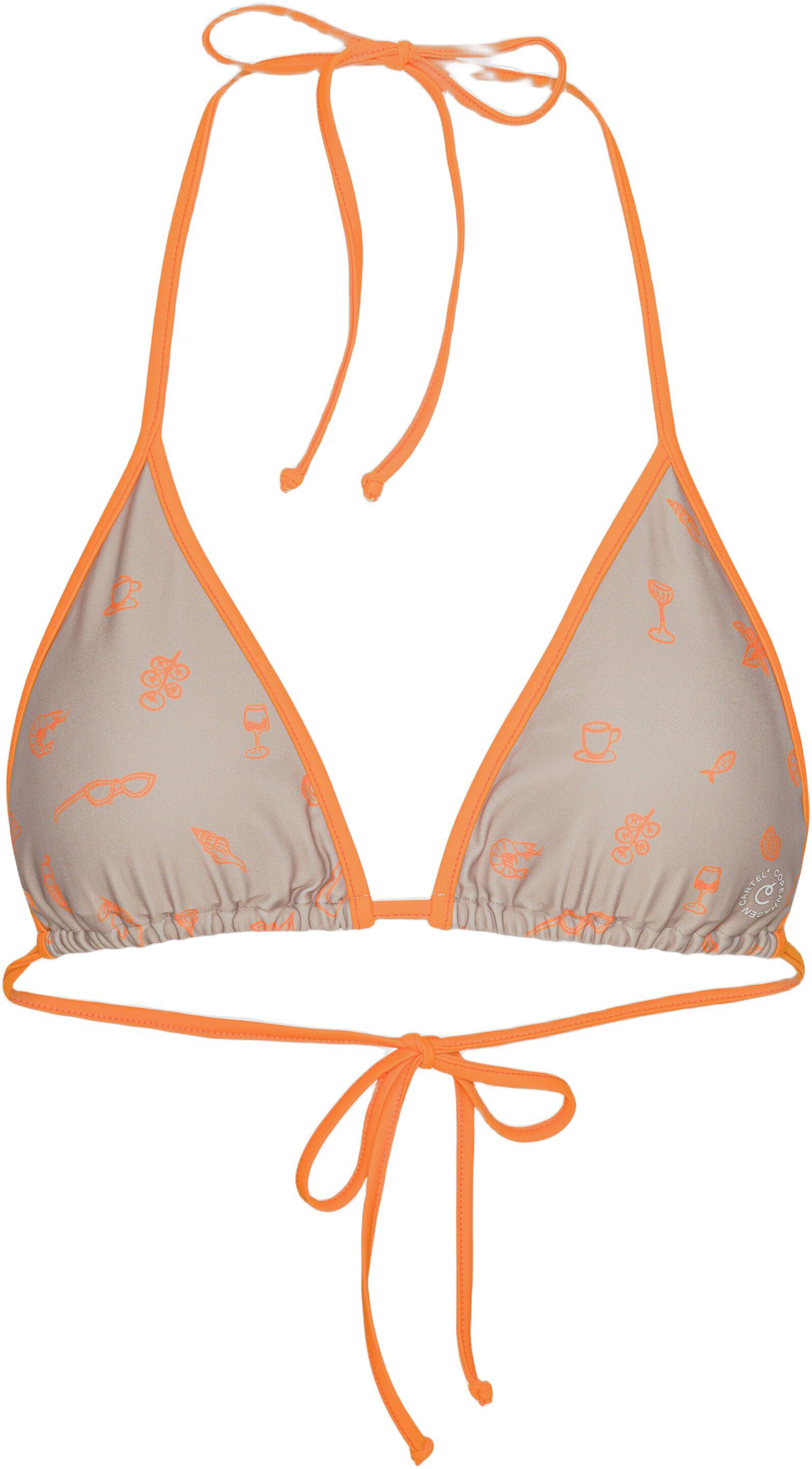 Uluwatu padded triangle bikini top - Army