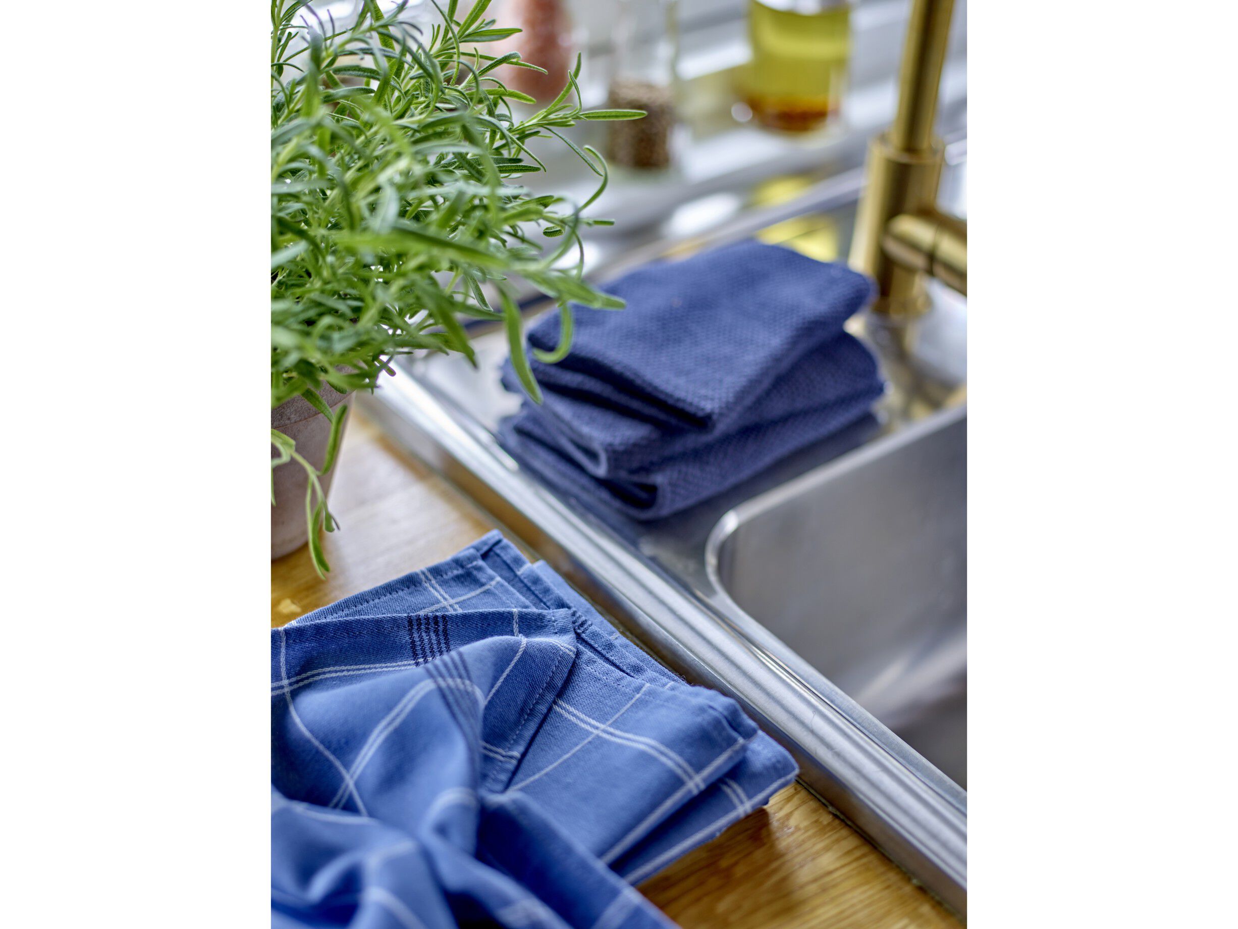 Kj&oslash;kkenh&aring;ndkle 50x70 Minimal Blue