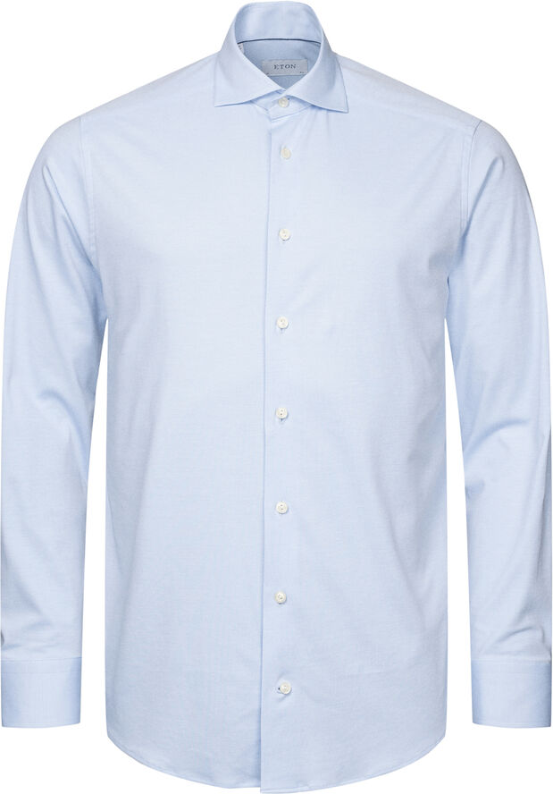 Contemporary Fit Light Blue Solid 4-Flex Shirt