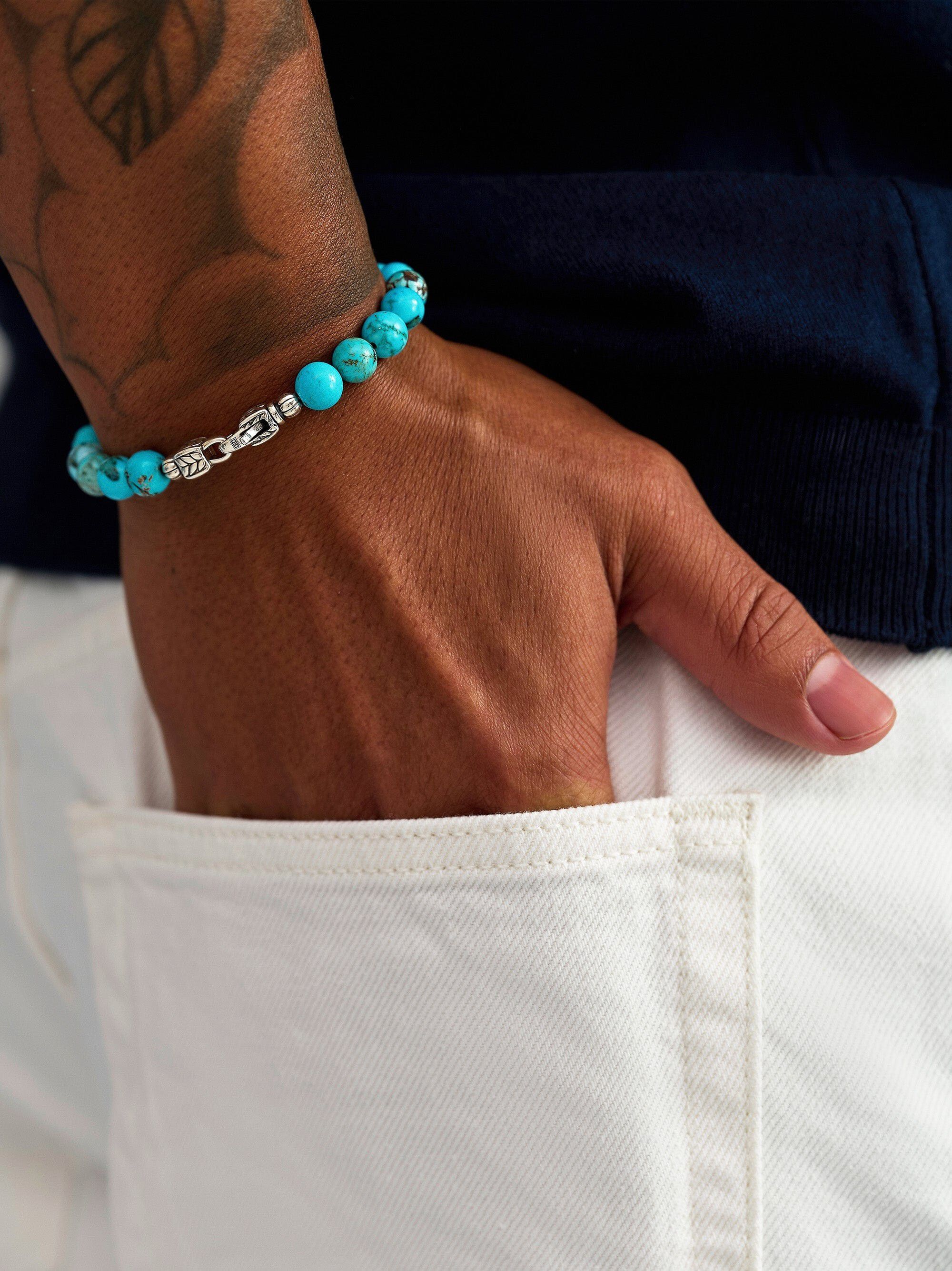 Turquoise Healing Bracelet with Silver Lock