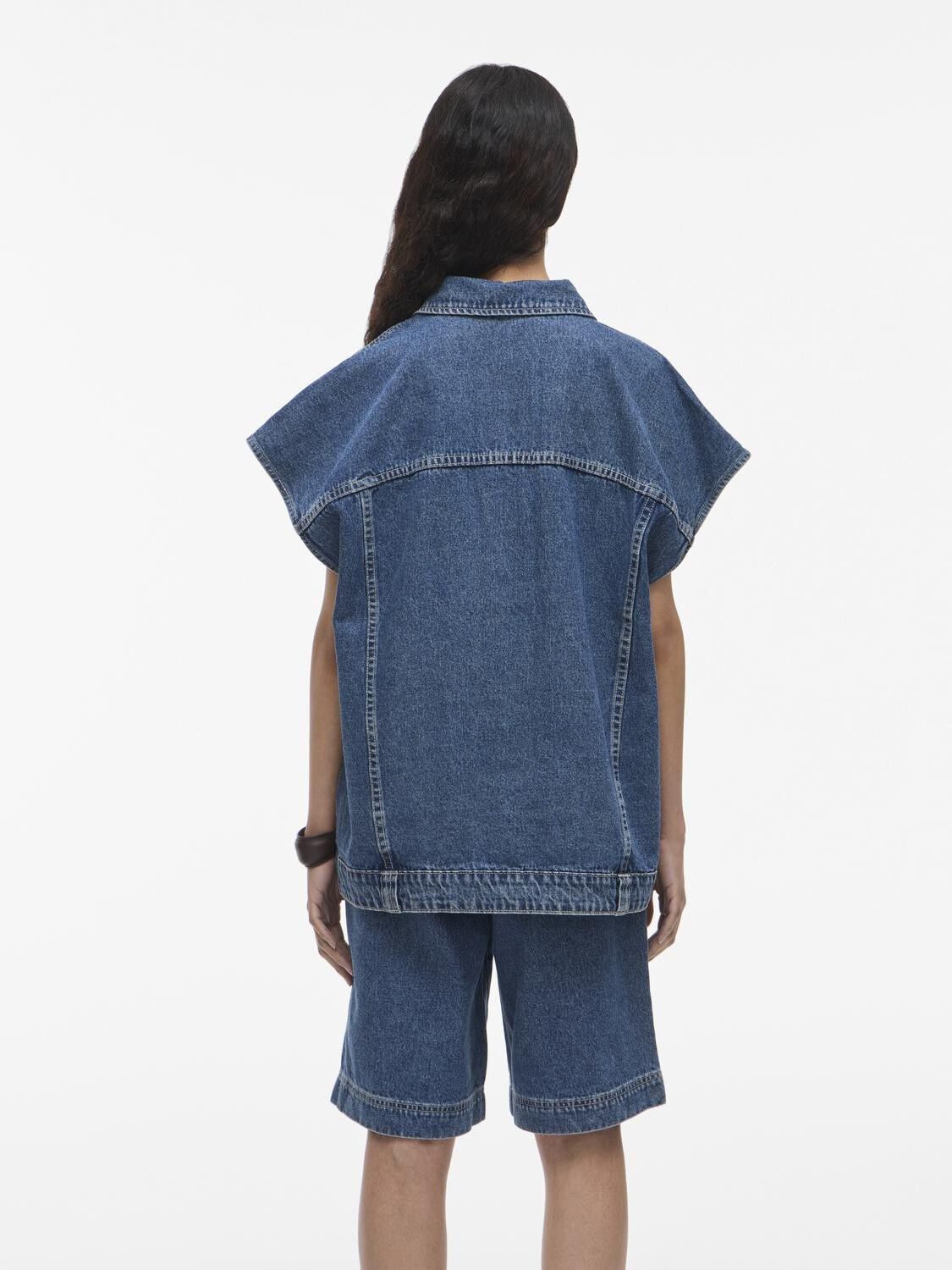 Roujolie Oversized Denim Vest