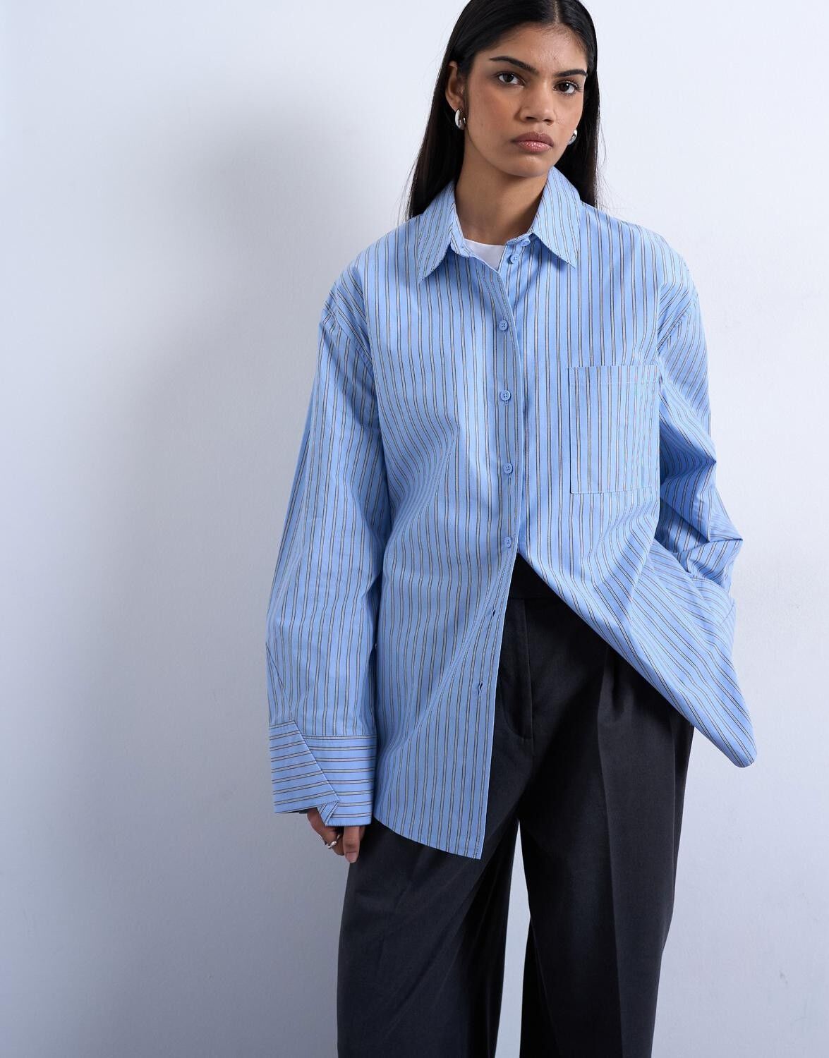 Tsdemi Ls Oversized Shirt Wvn