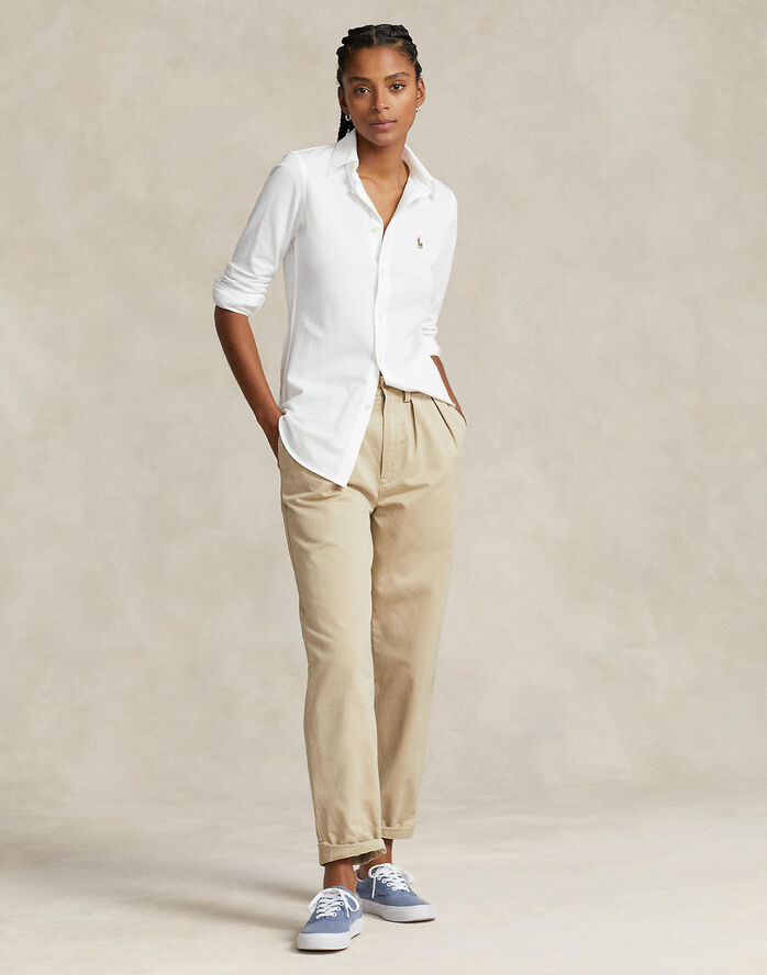 Knit Cotton Oxford Shirt