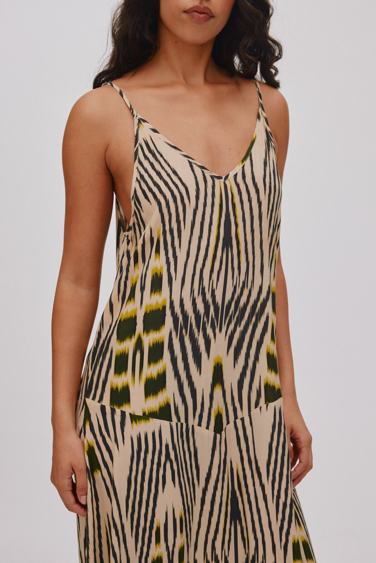 Ikat V-dress - Annebeth