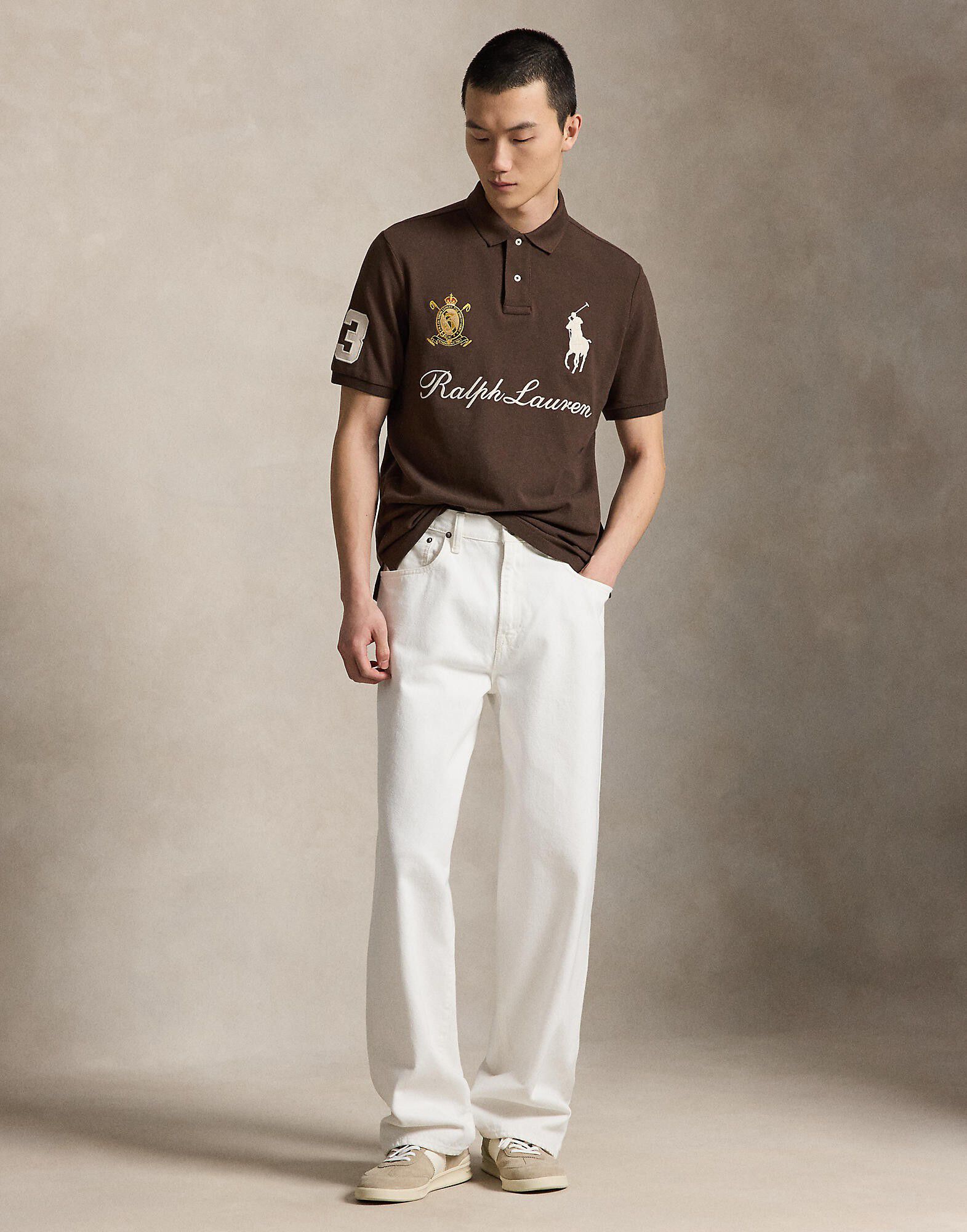 Classic Fit Big Pony Mesh Polo Shirt