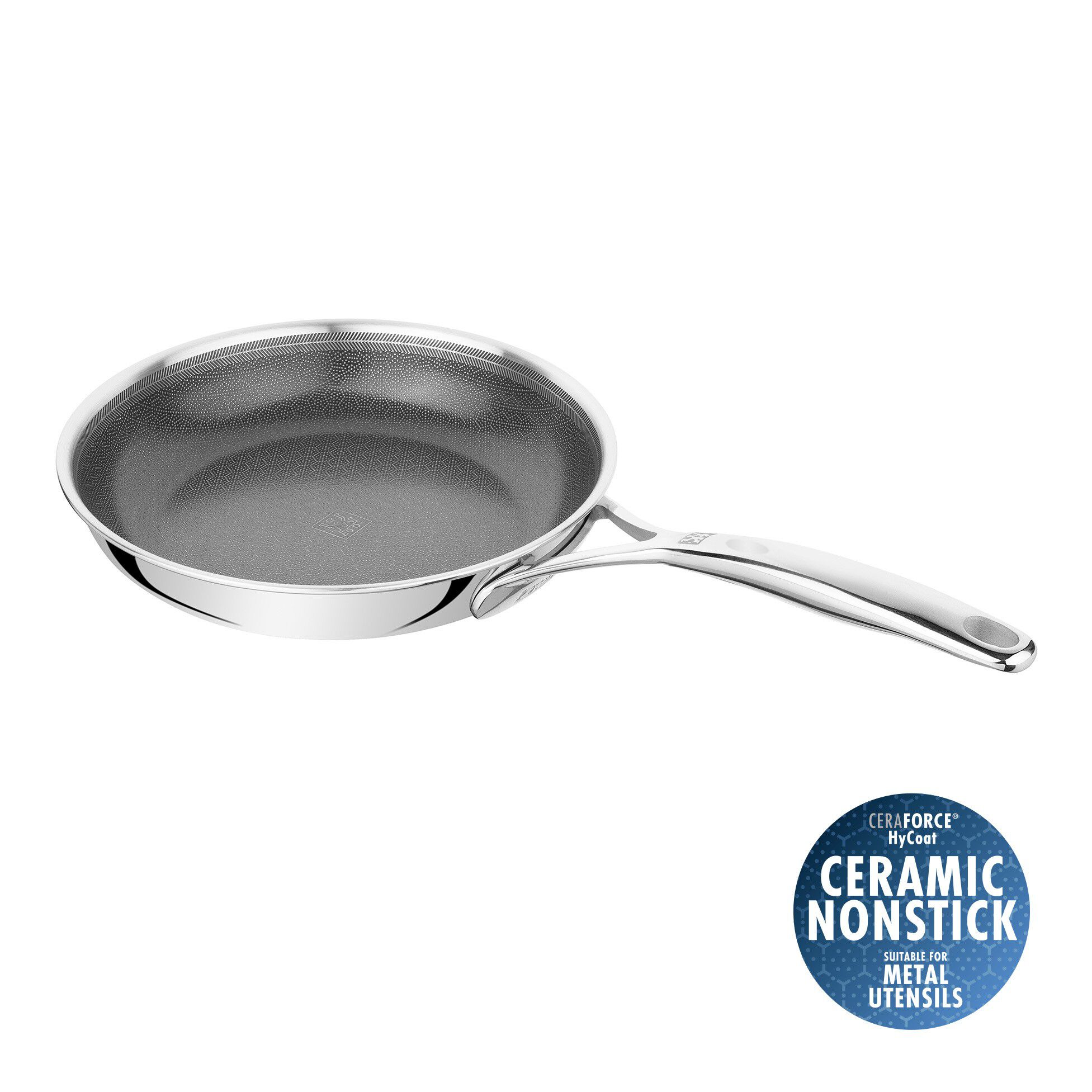 Stekepanne 24 cm, 18/10 rustfritt st&aring;l, s&oslash;lv
