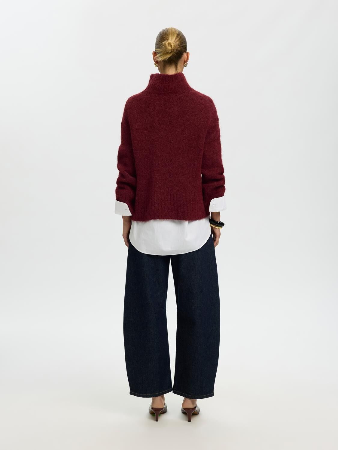 Slwgabriella Ls Knit High Neck Noos