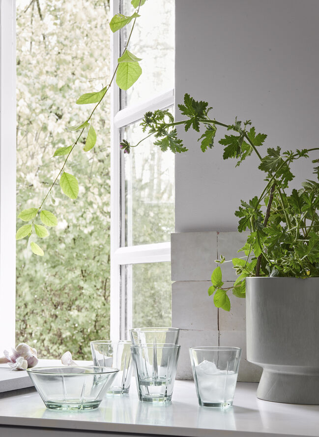 GC Glasskål Ø15 cm recycled glas tone 2 stk.