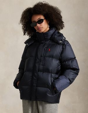 Water-Repellent Quilted Down Jacket