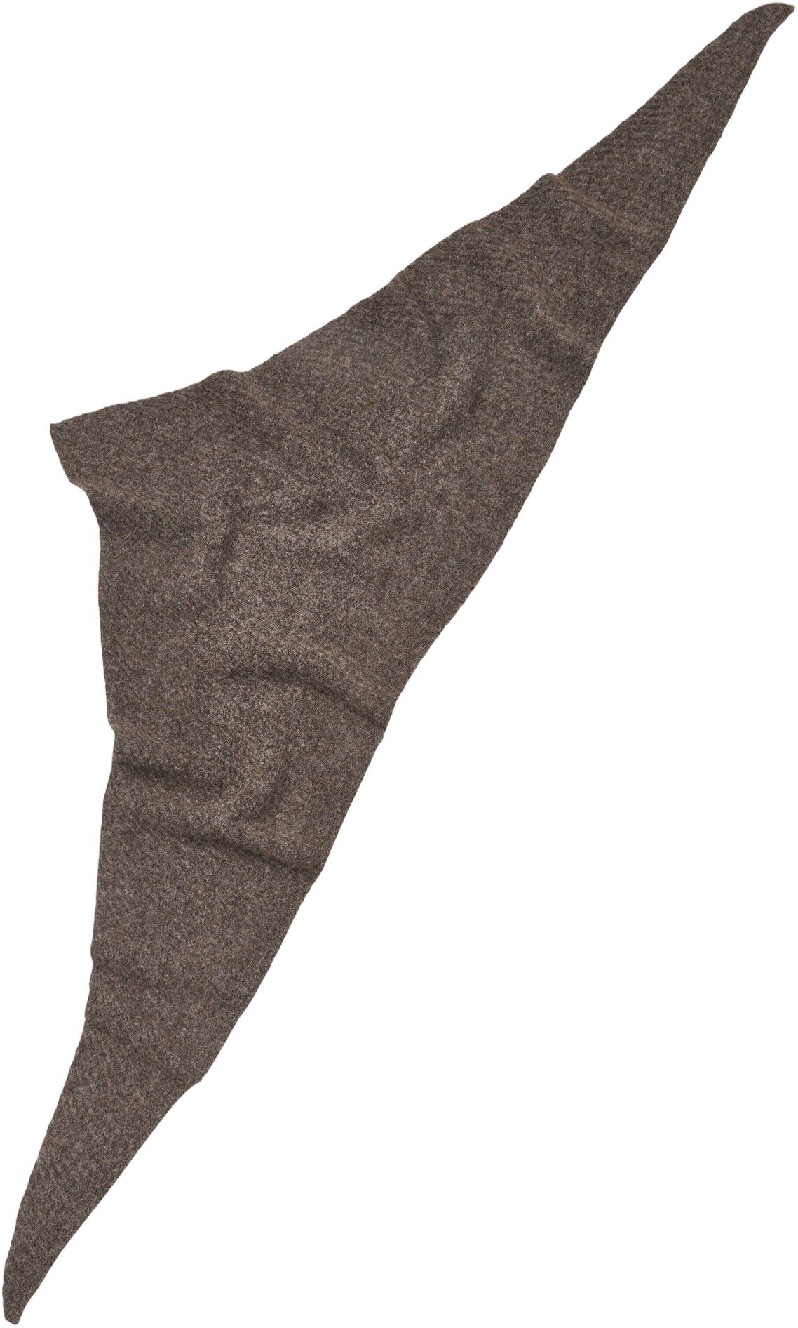 Alpaca-Wool Triangle Scarf