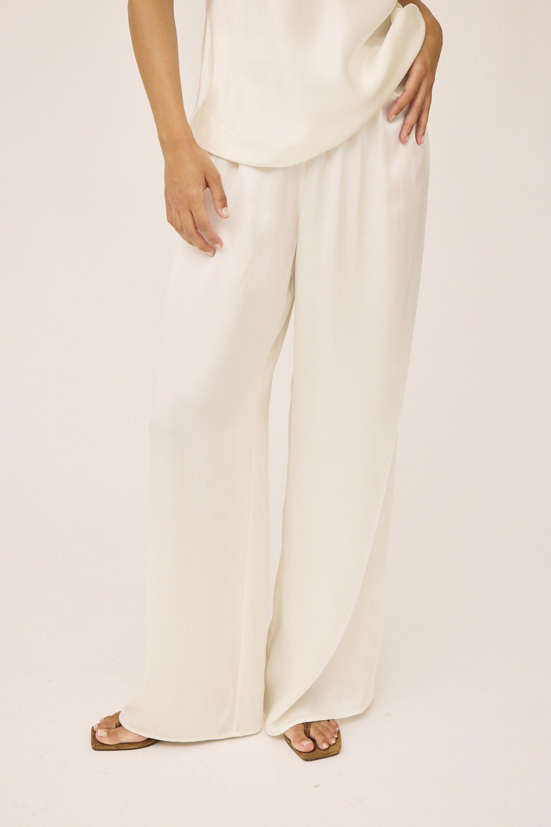 Moon 10 G - Wide Pyjamas Trousers, 100% Silk