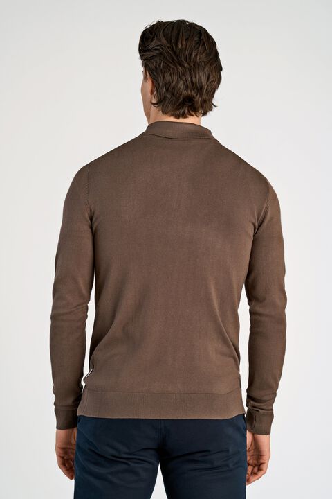 Ecovero L/S zip polo