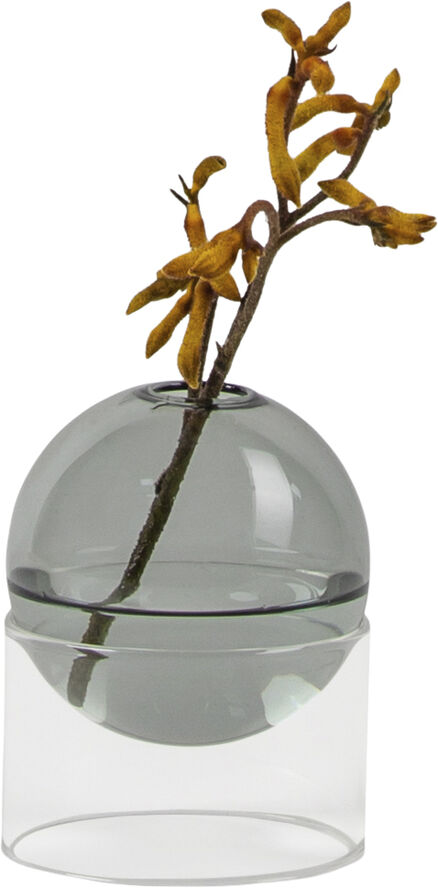 STANDING FLOWER BUBBLE, LOW TUBE, SMOKE