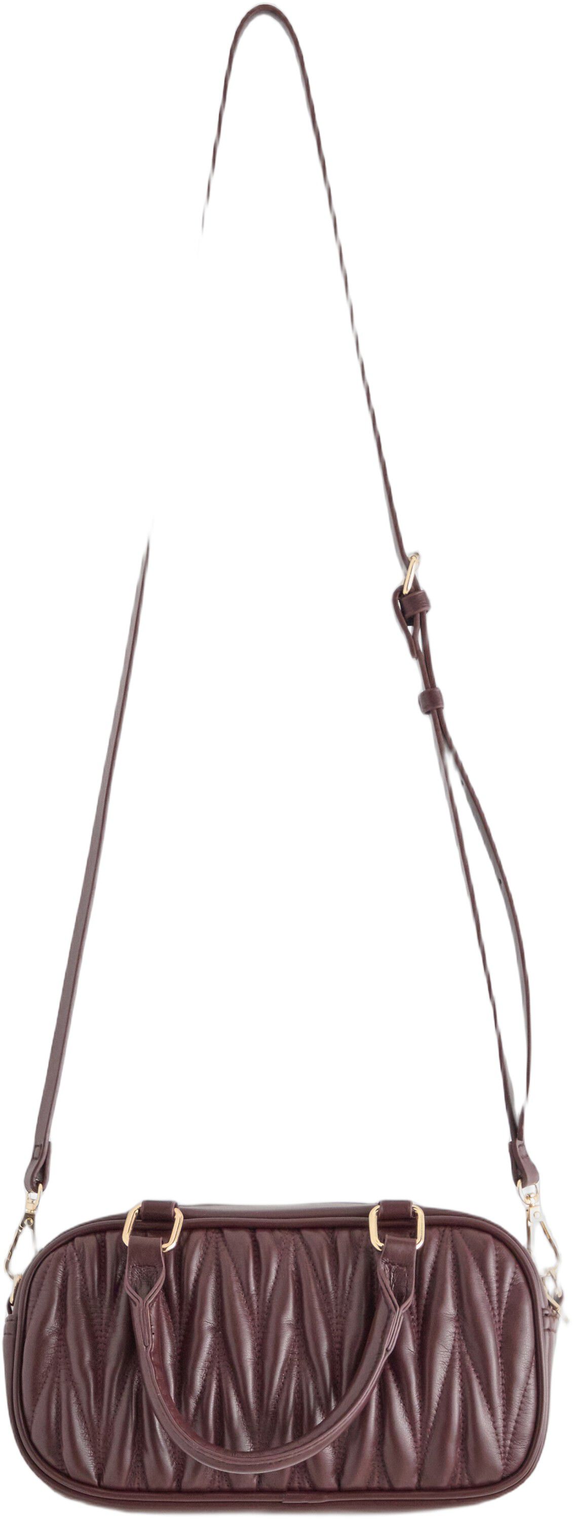 Small shoulder bag in imitation lea