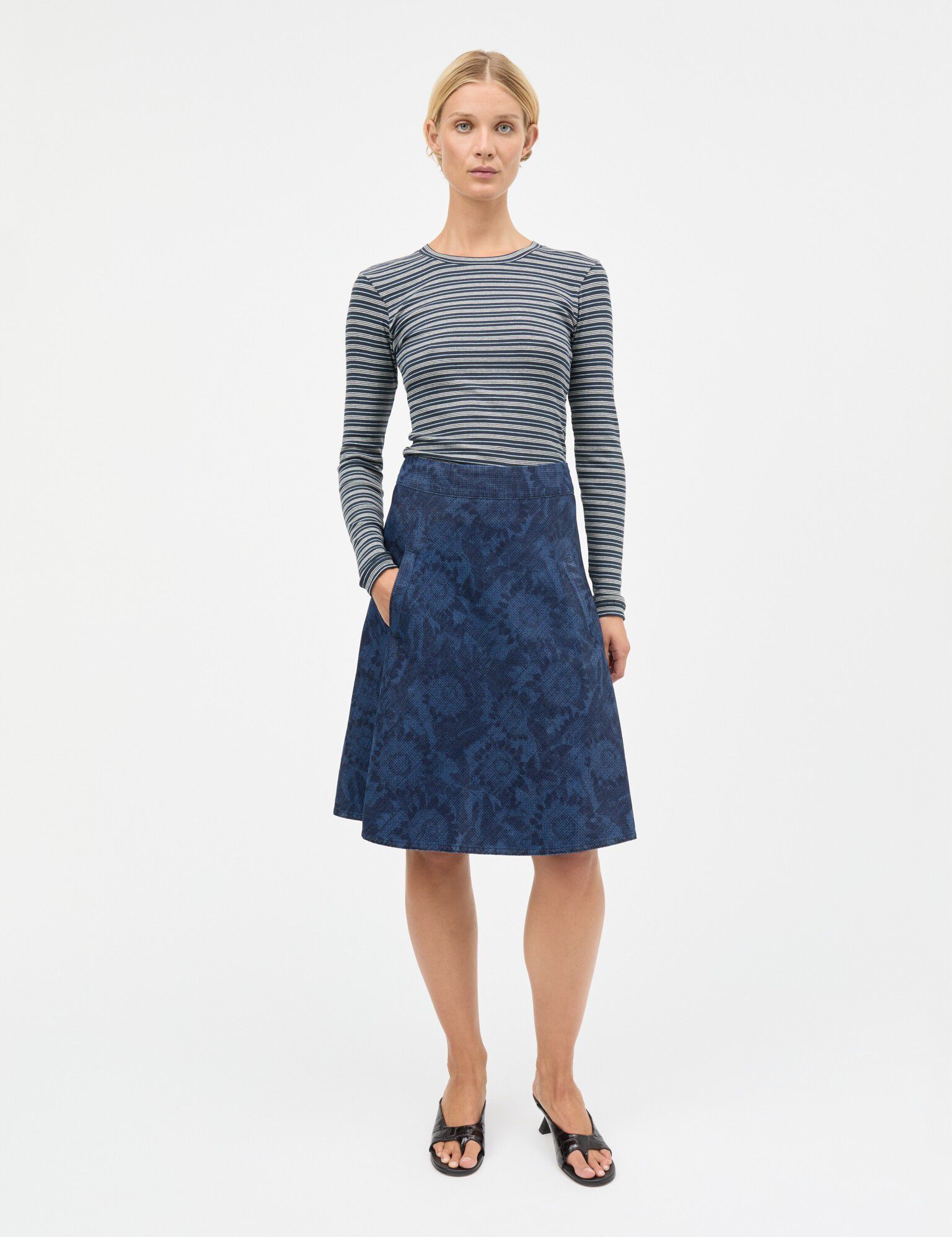 2x2 Cotton Stripe Tuba Tee LS