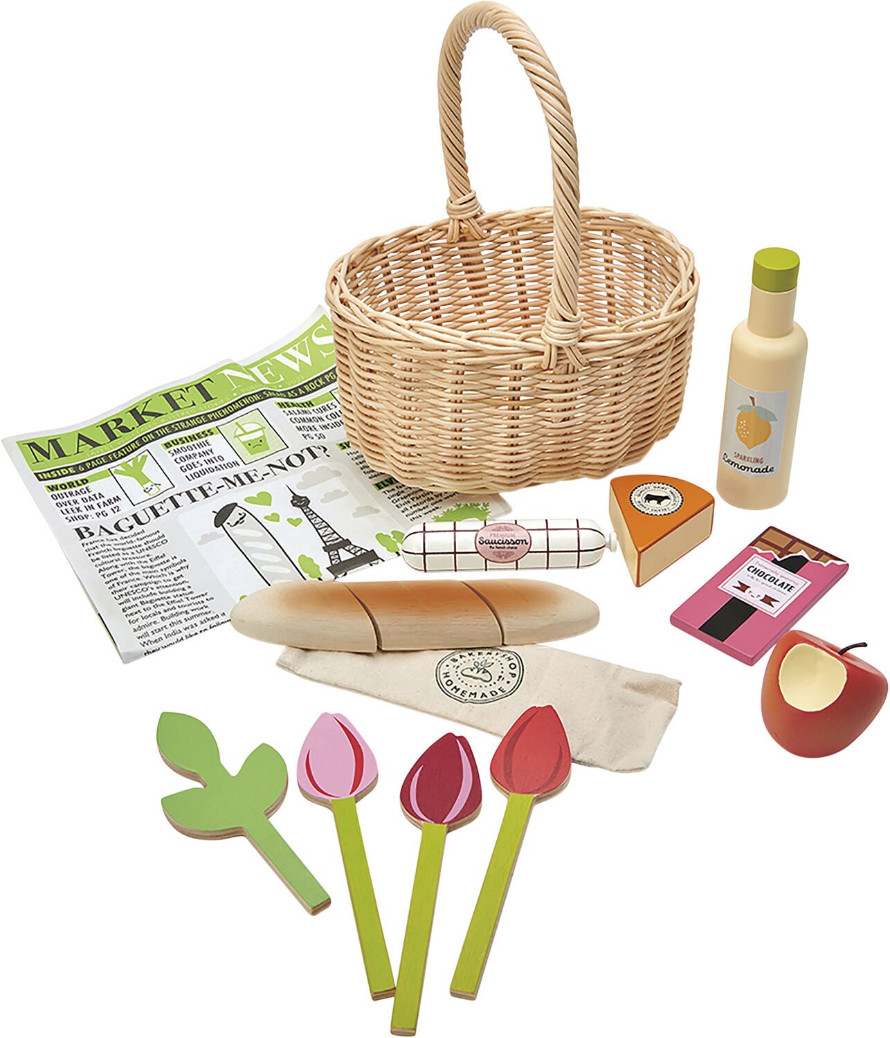 Tender Leaf - Flettet kurv med varer