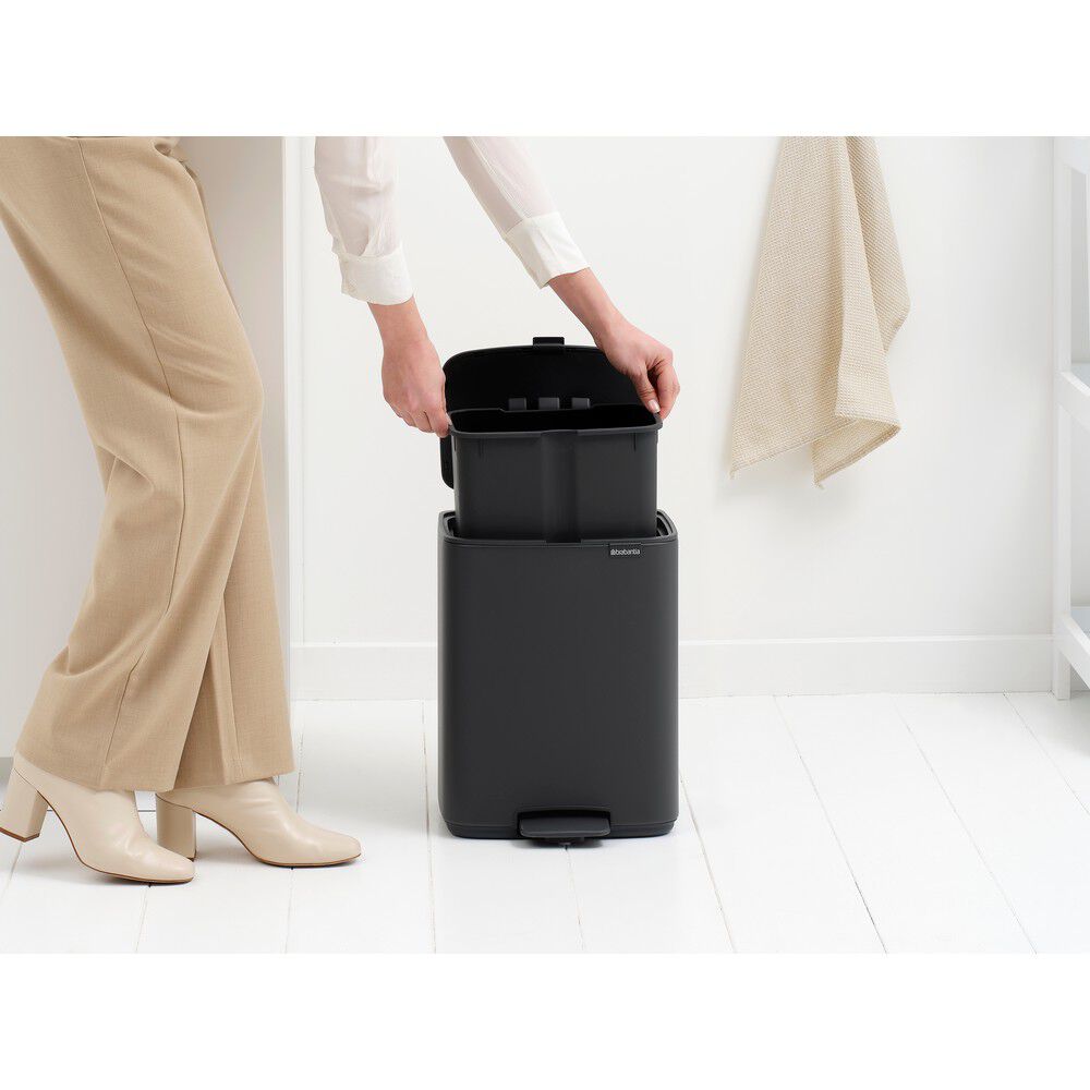 Bo pedalspand 12 ltr. - Mineral Infinite Grey