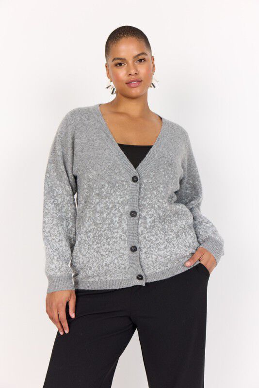 Curvy WA-SYLVA 2 Cardigan Lys gr&aring;