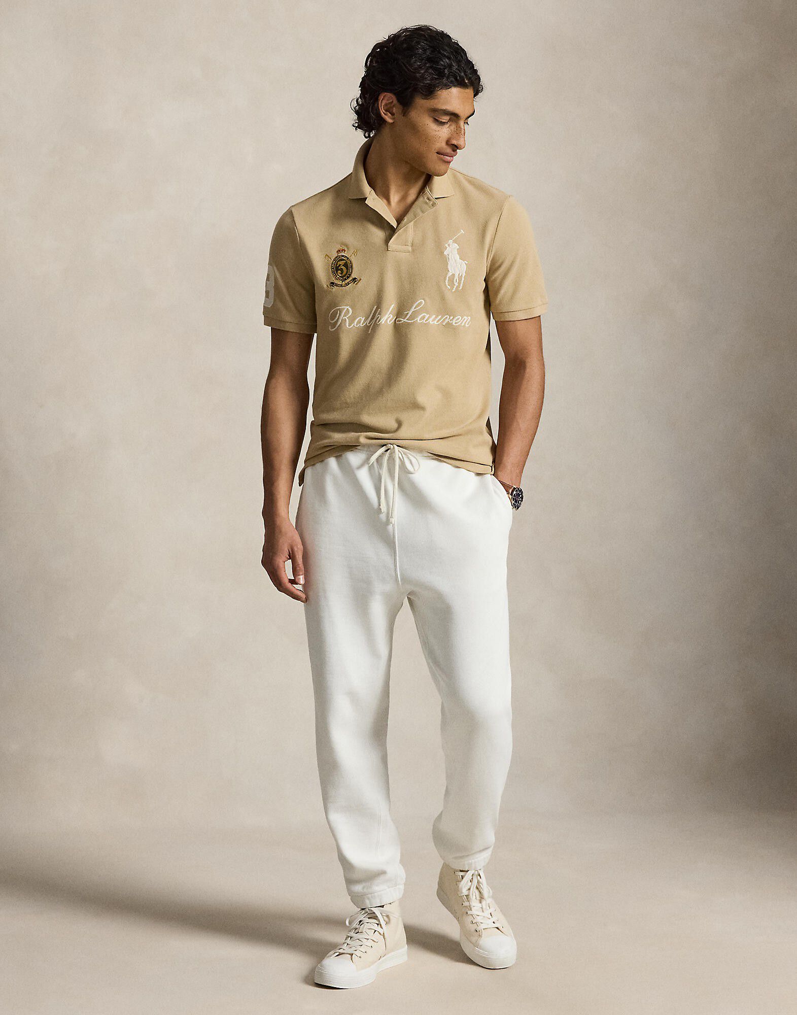 Classic Fit Big Pony Mesh Polo Shirt