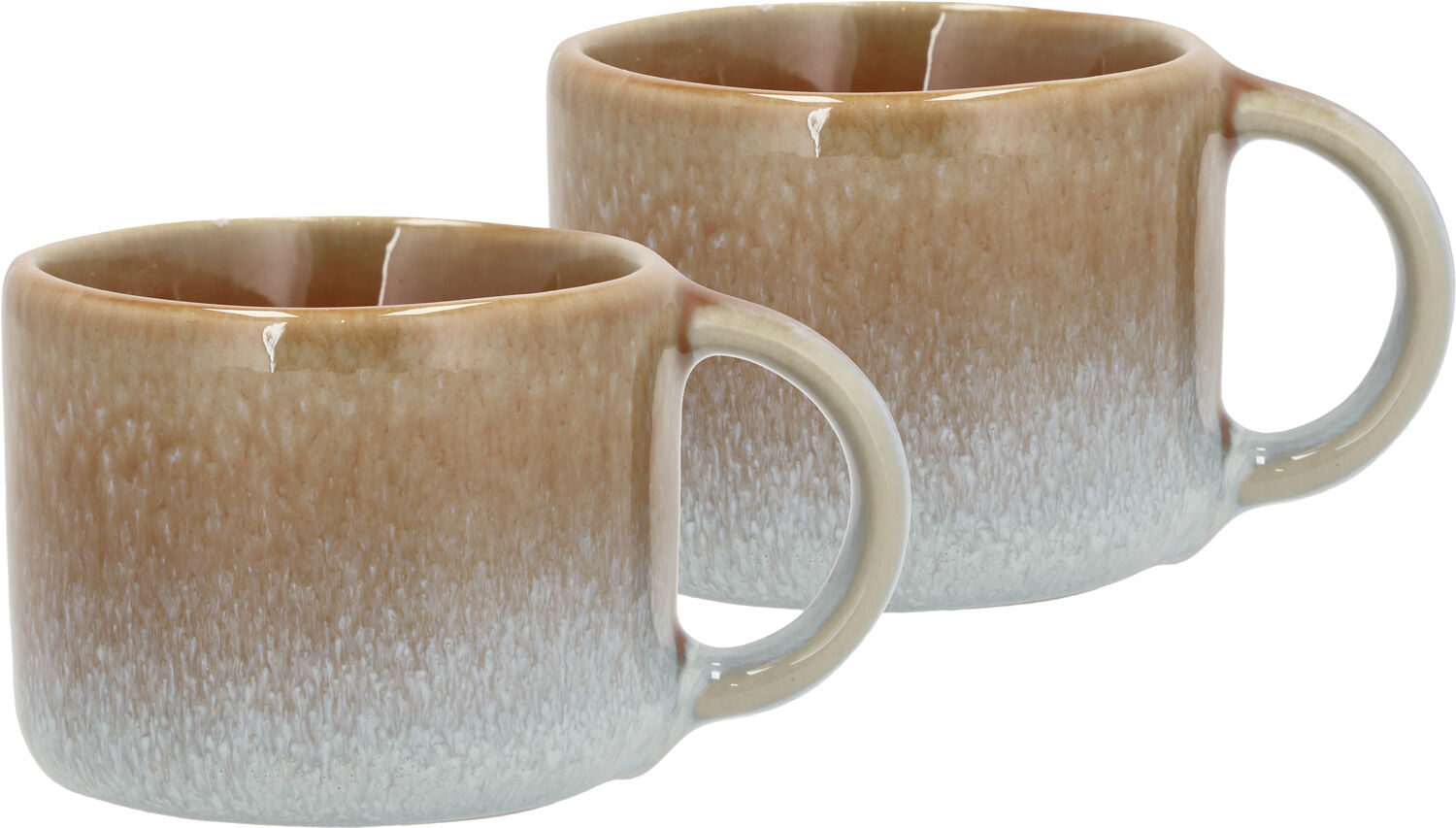 Espressokopp Styles 0,08 liter 2 stk. Bl&aring;/Amber Steint&oslash;y