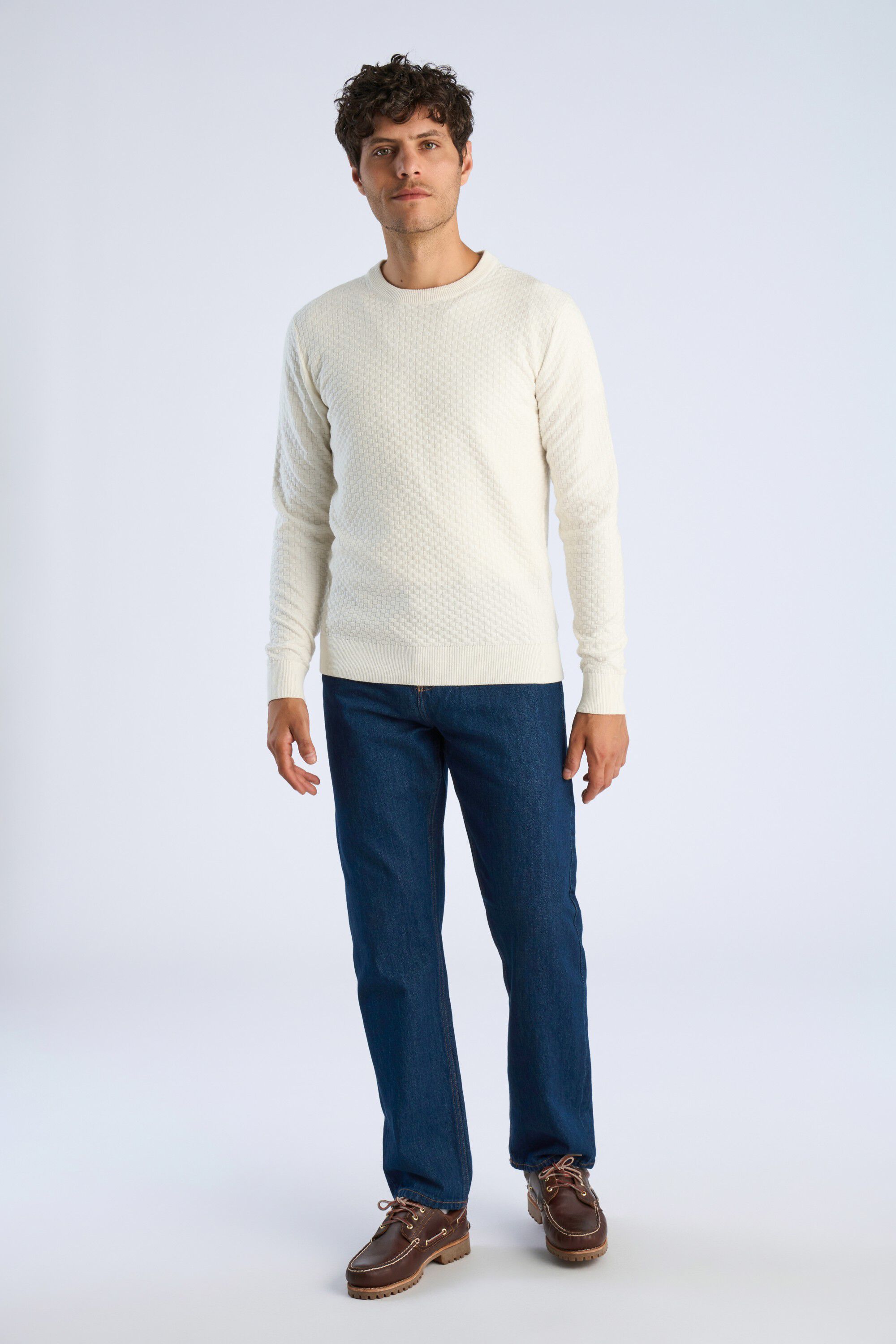 Structure o-neck knit L/S