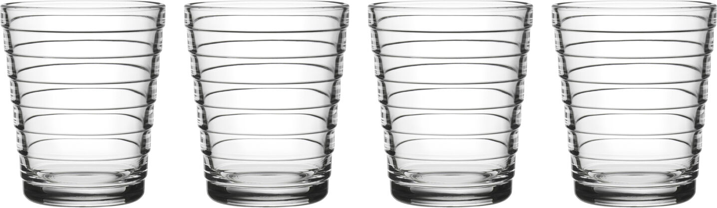 Aino Aalto 22cl glas - klar 4stk