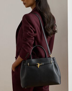 Leather Large Blaike Satchel