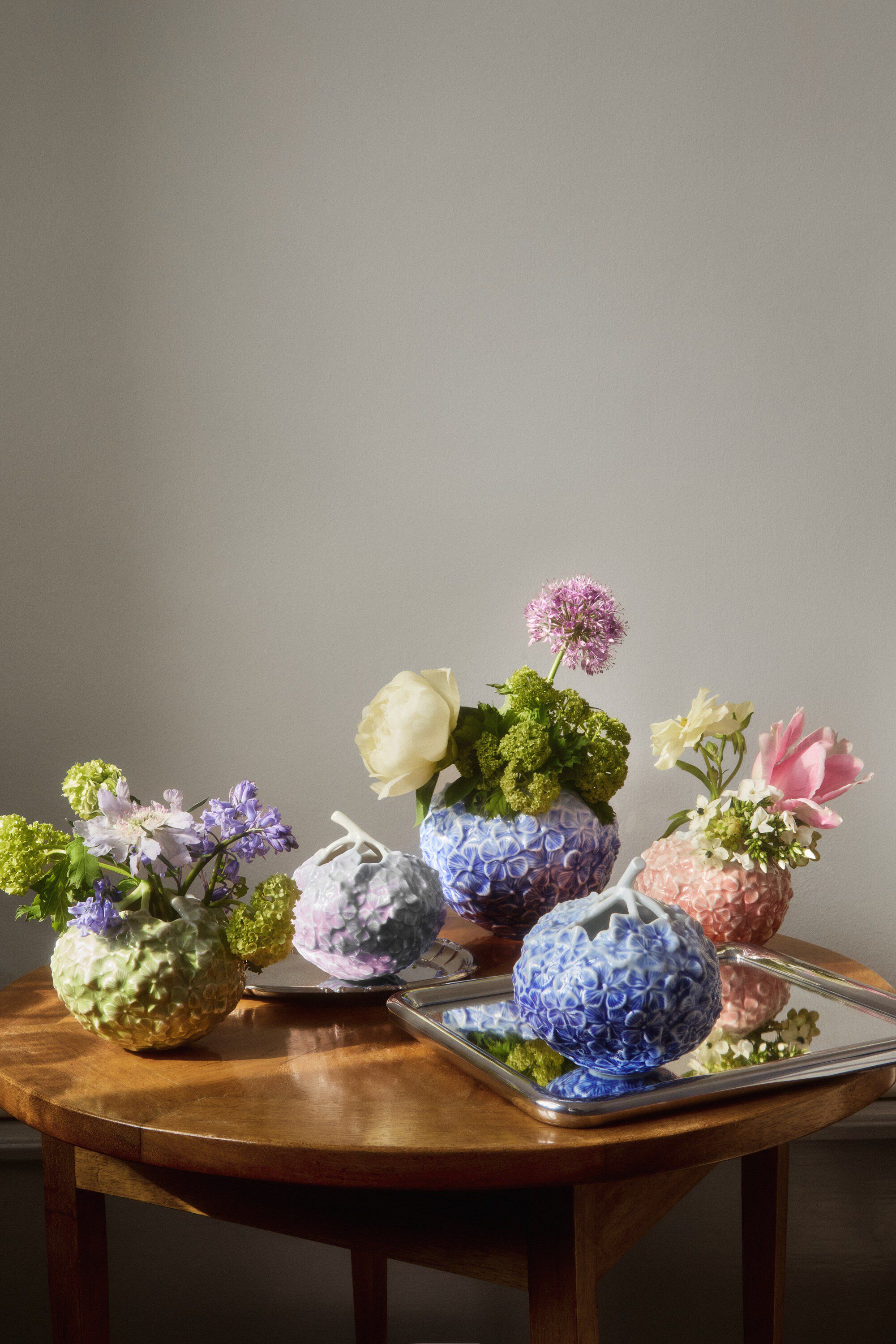 Hortensiavase bl&aring; 15cm