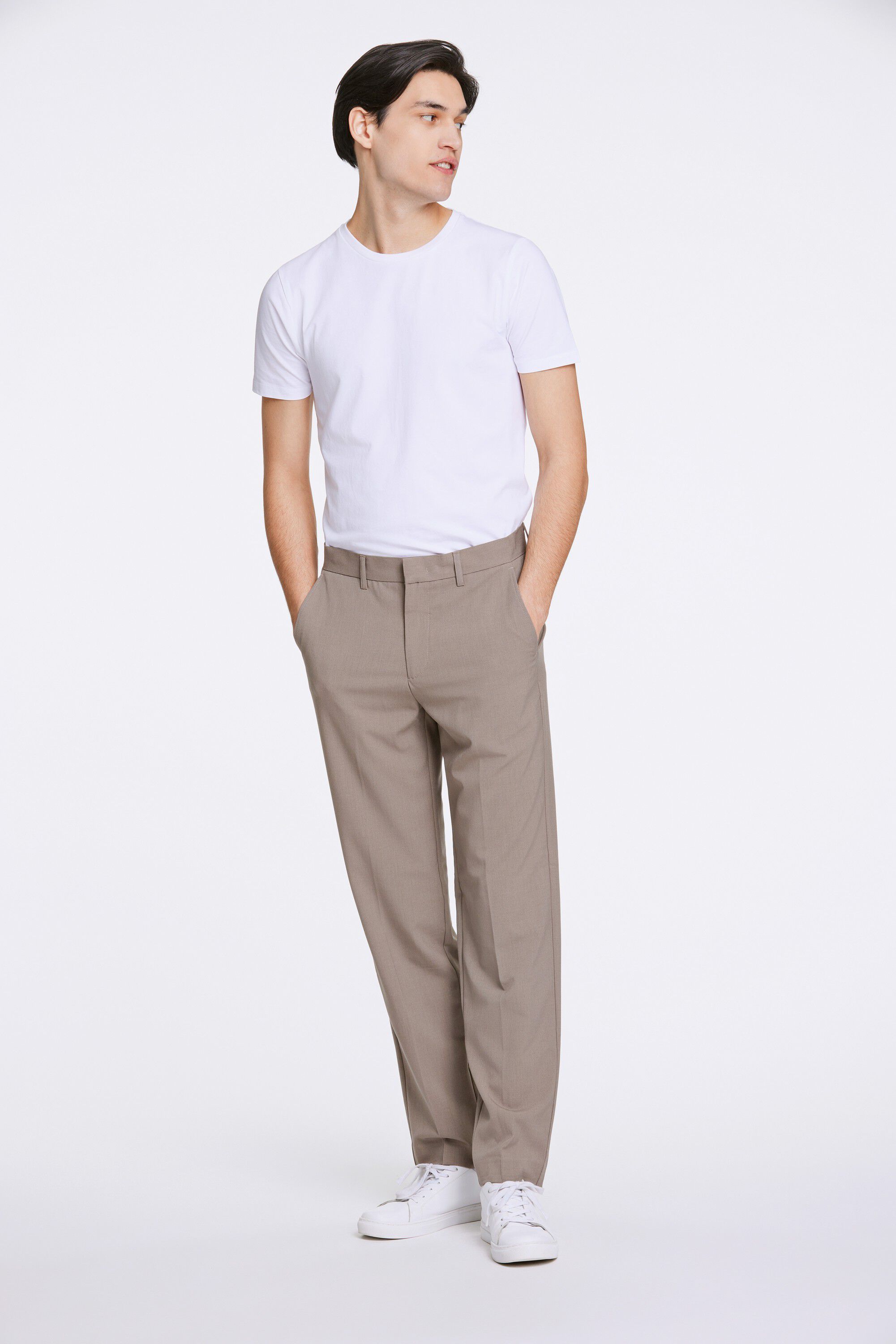 Relaxed fit formal pants
