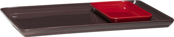 Amare Bakke Burgundy/Rød sæt af 2