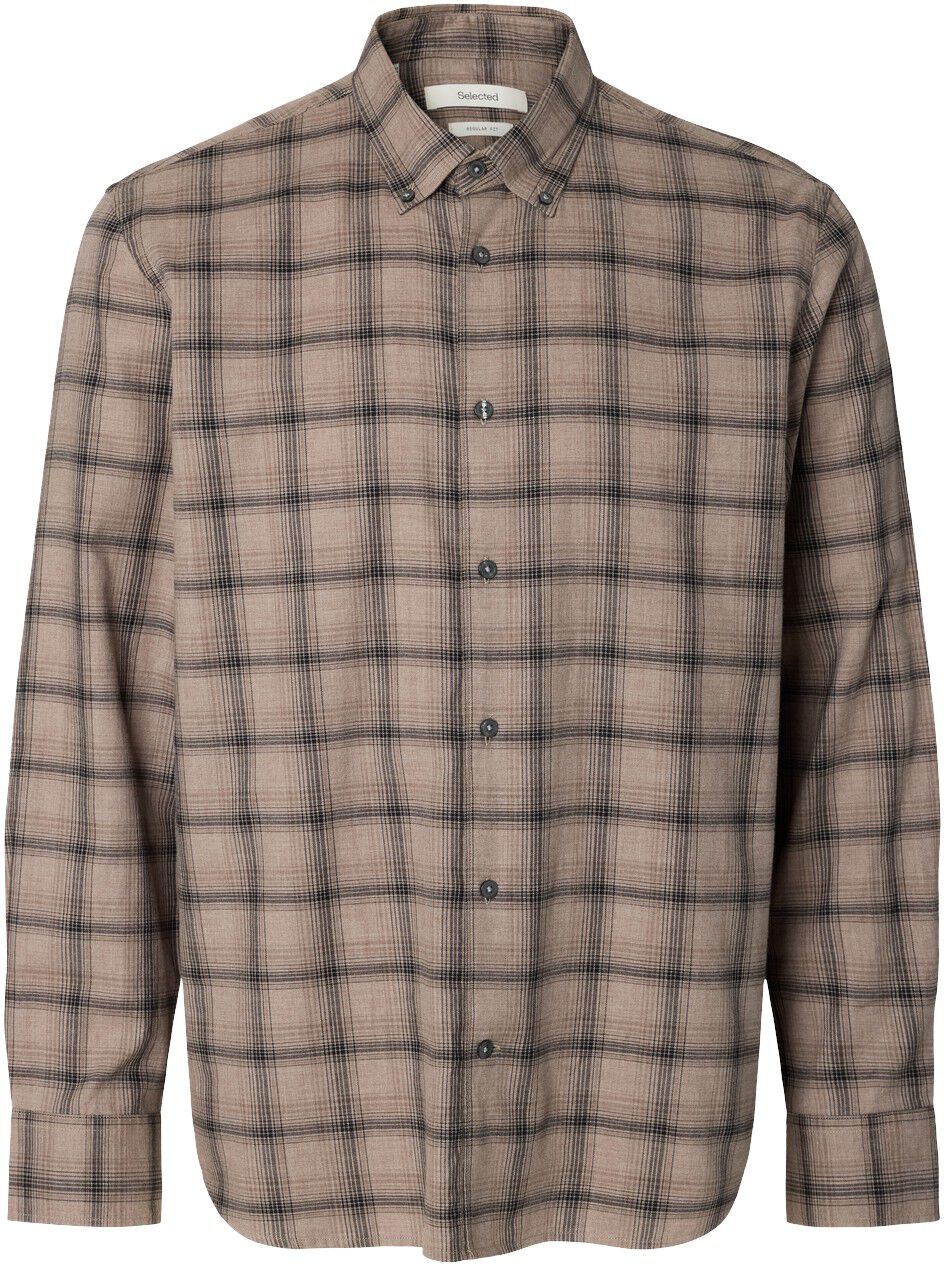 Slmcole-Jay Reg Melange Ls Shirt Noos
