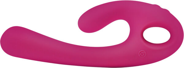 NOMI TANG - FLEX BI BENDABLE DUAL STIMULATION VIBRATOR RED V