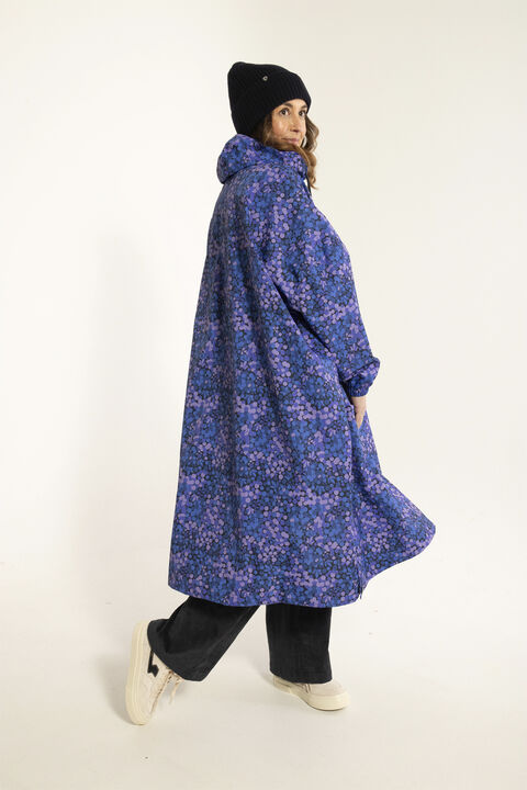 Danedream Drops Rain Poncho Dark Slate GEOFLEUR