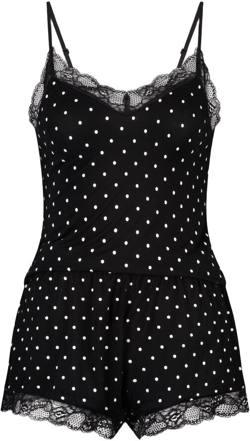 CAMI SHORT VISCOSE DOT