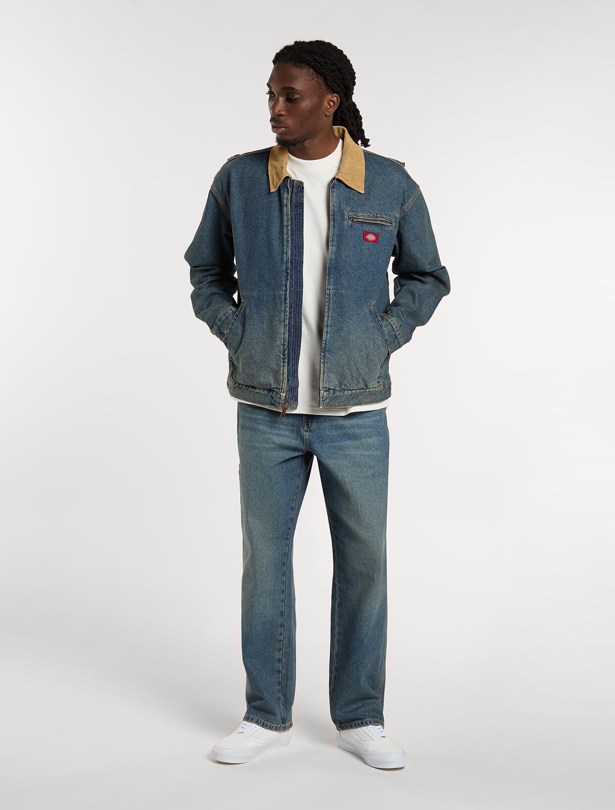 DENIM PAINTER JACKET KHAKI TINTED B