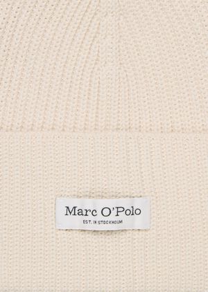 Beanie, knitted, with fold-up