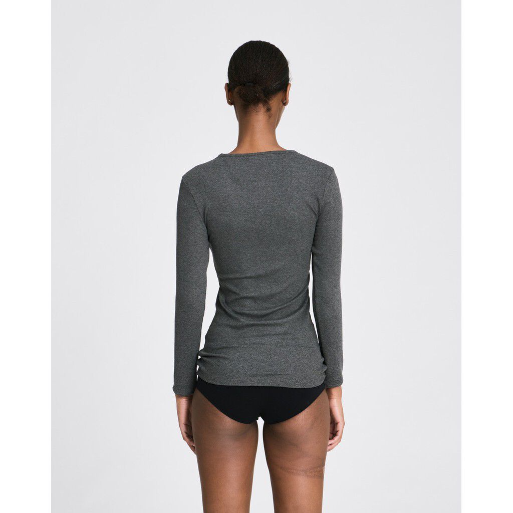 Linda L/S Viscose Stretchable Top 2x2 Rib