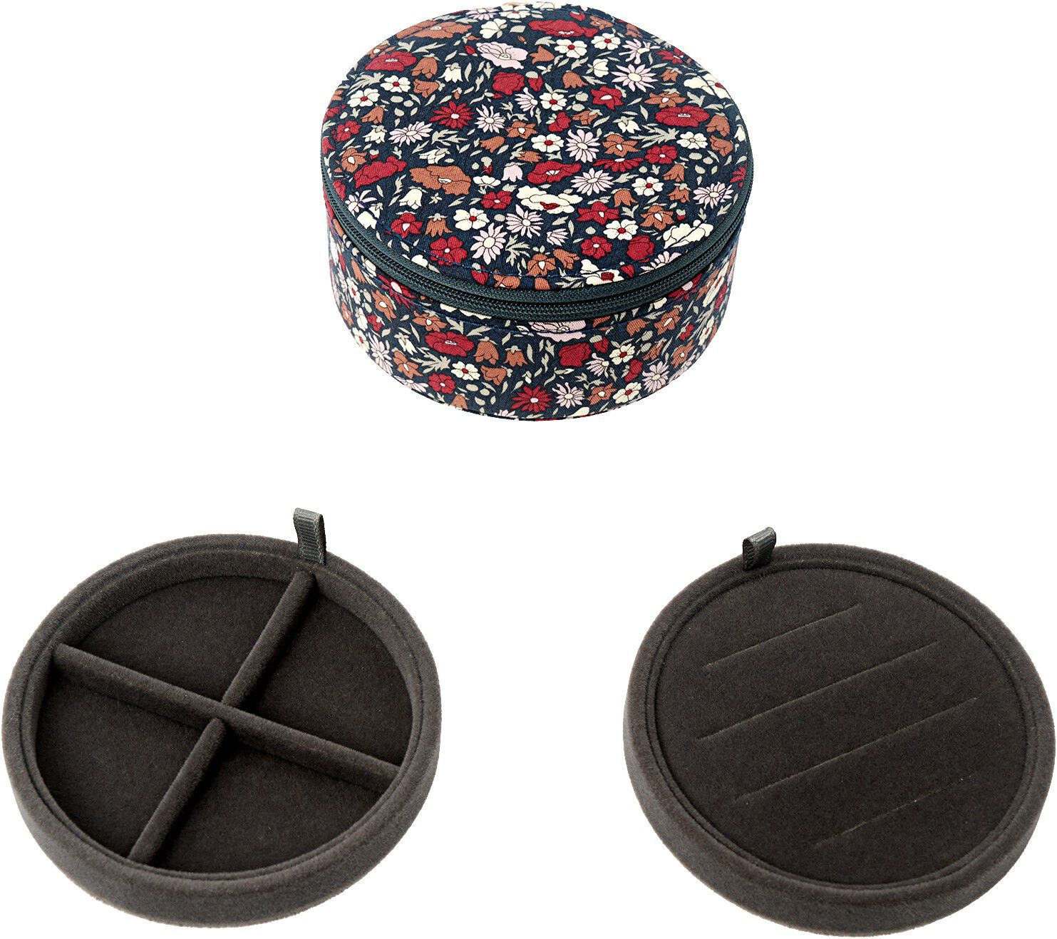 Jewelry box round mw Liberty Petal & Daisy 2pcs