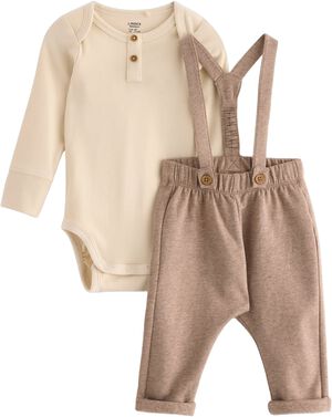 Blødt sæt i bomuld med en langærmet