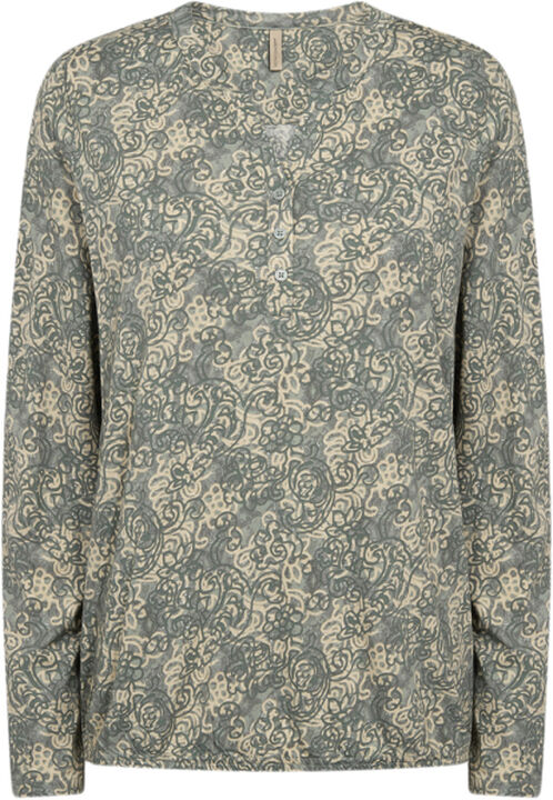 SC-FELICITY AOP 491 Bluse Lysegrøn