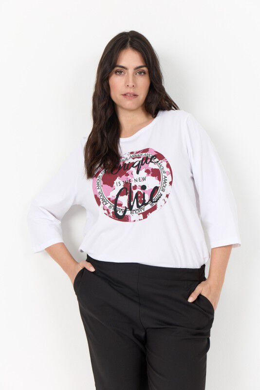 Curvy WA-HELENE 4 T-shirt Hvid