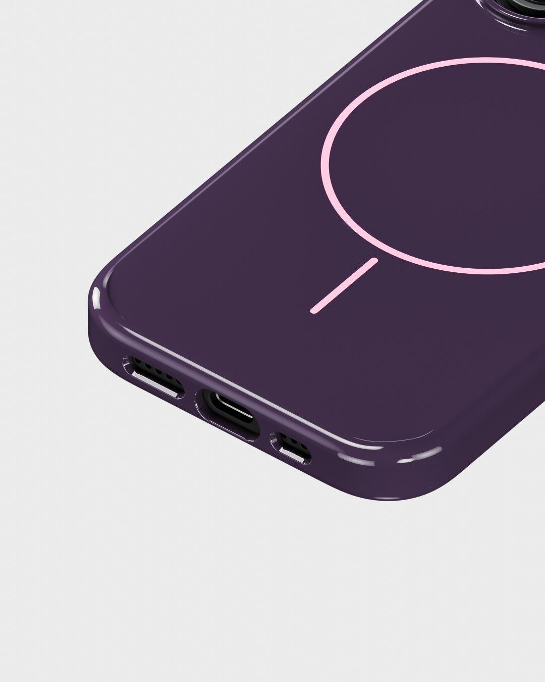 Mono Case Magsafe iPhone 16 Deep Plum/Pink