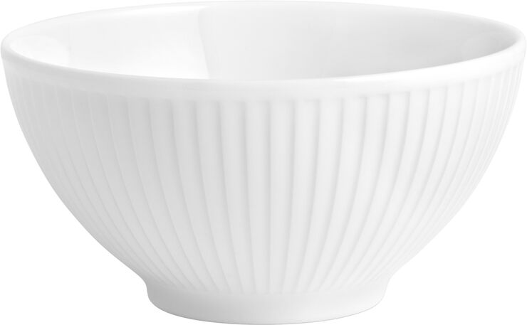 "Skål Plissé 50 cl 14 cm Vit"