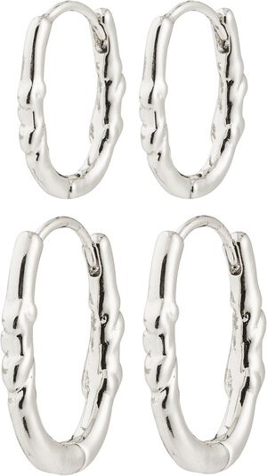 SENSE hoop &oslash;reringe, 2-i-&eacute;t s&aelig;t, s&oslash;lvbelagt