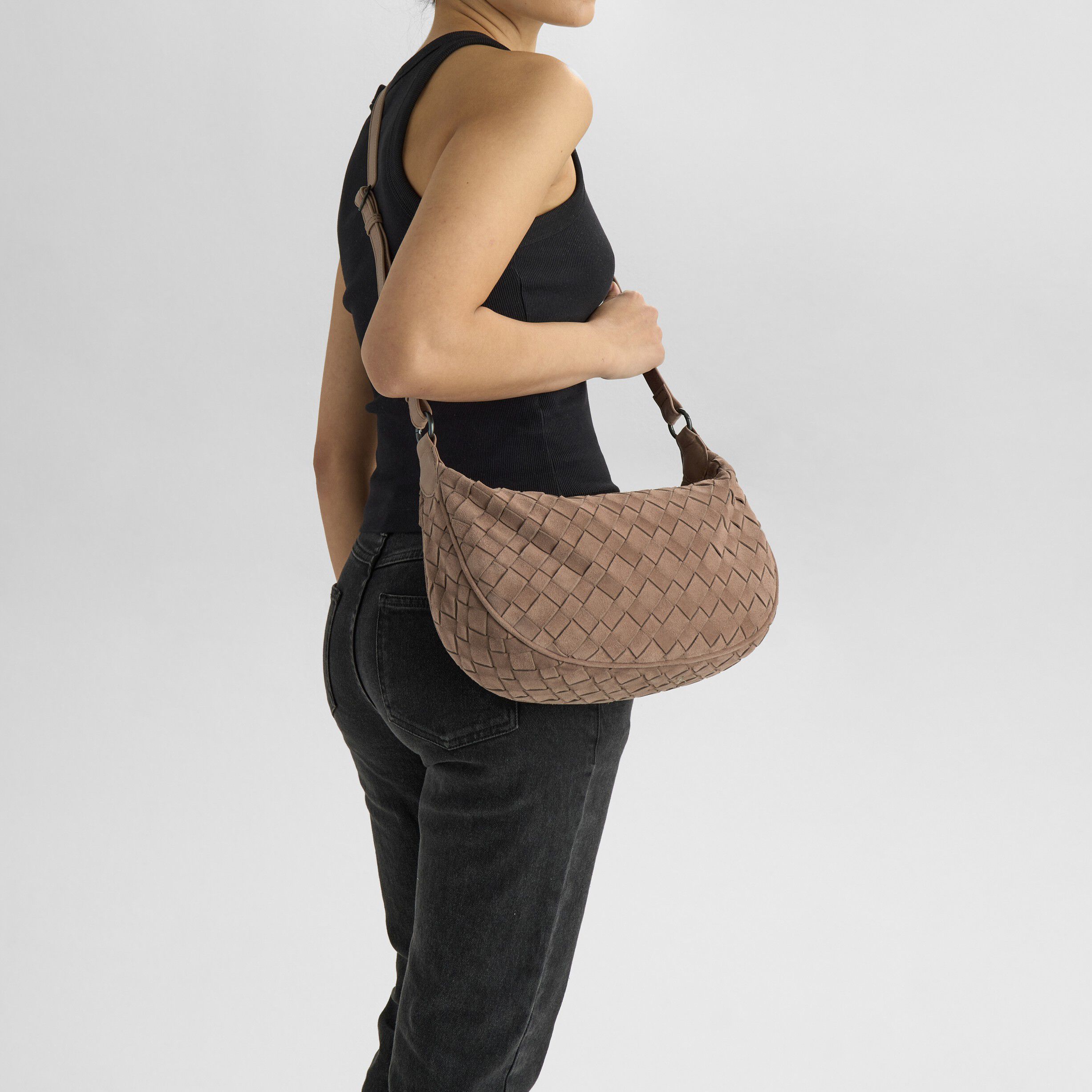 Musembg Bag, Suede Weave