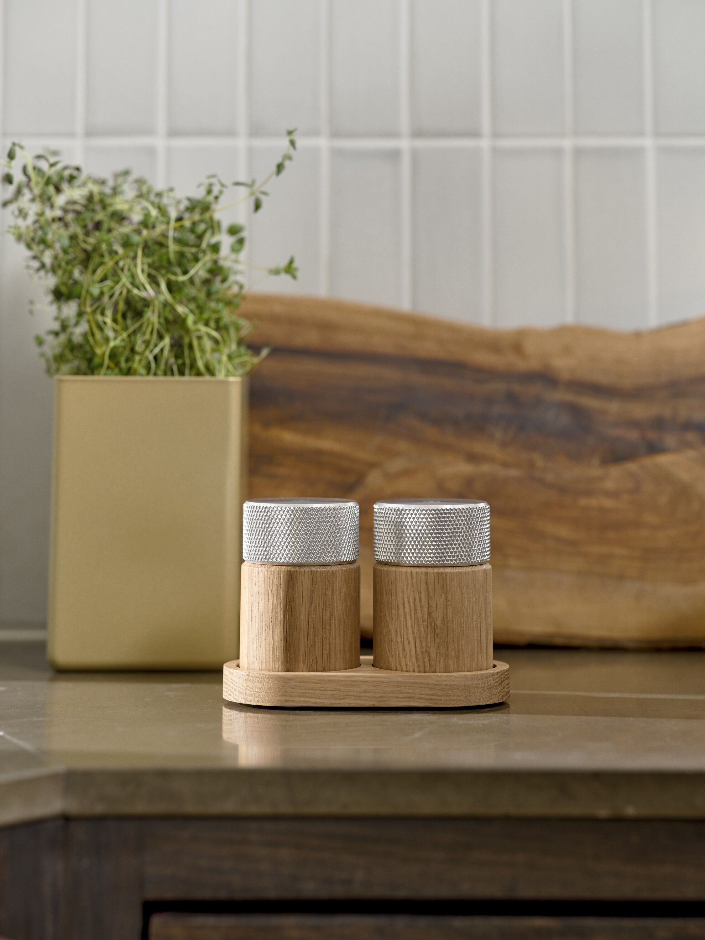 Sina Salt og Peber kv&aelig;rn eg/ st&aring;l