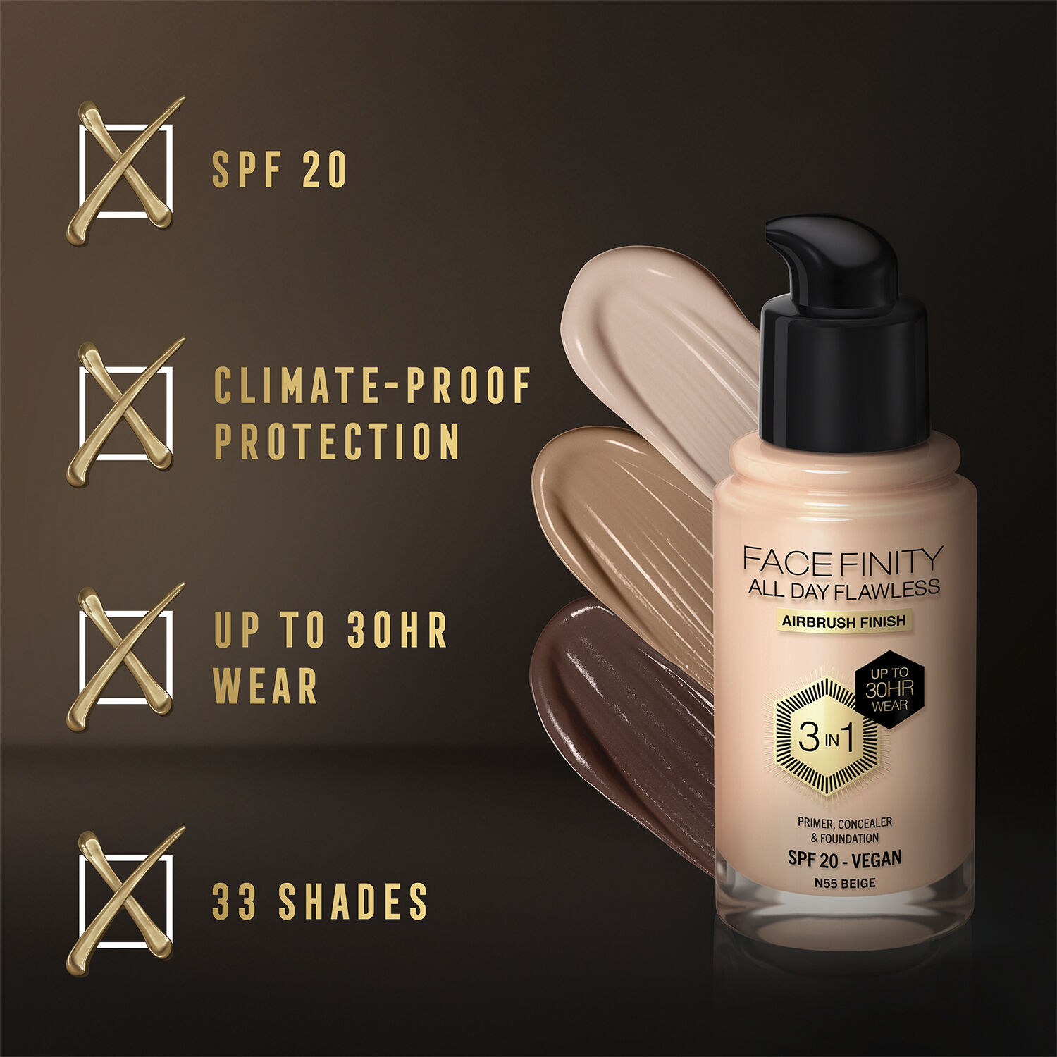 All Day Flawless 3in1 Foundation SPF 20