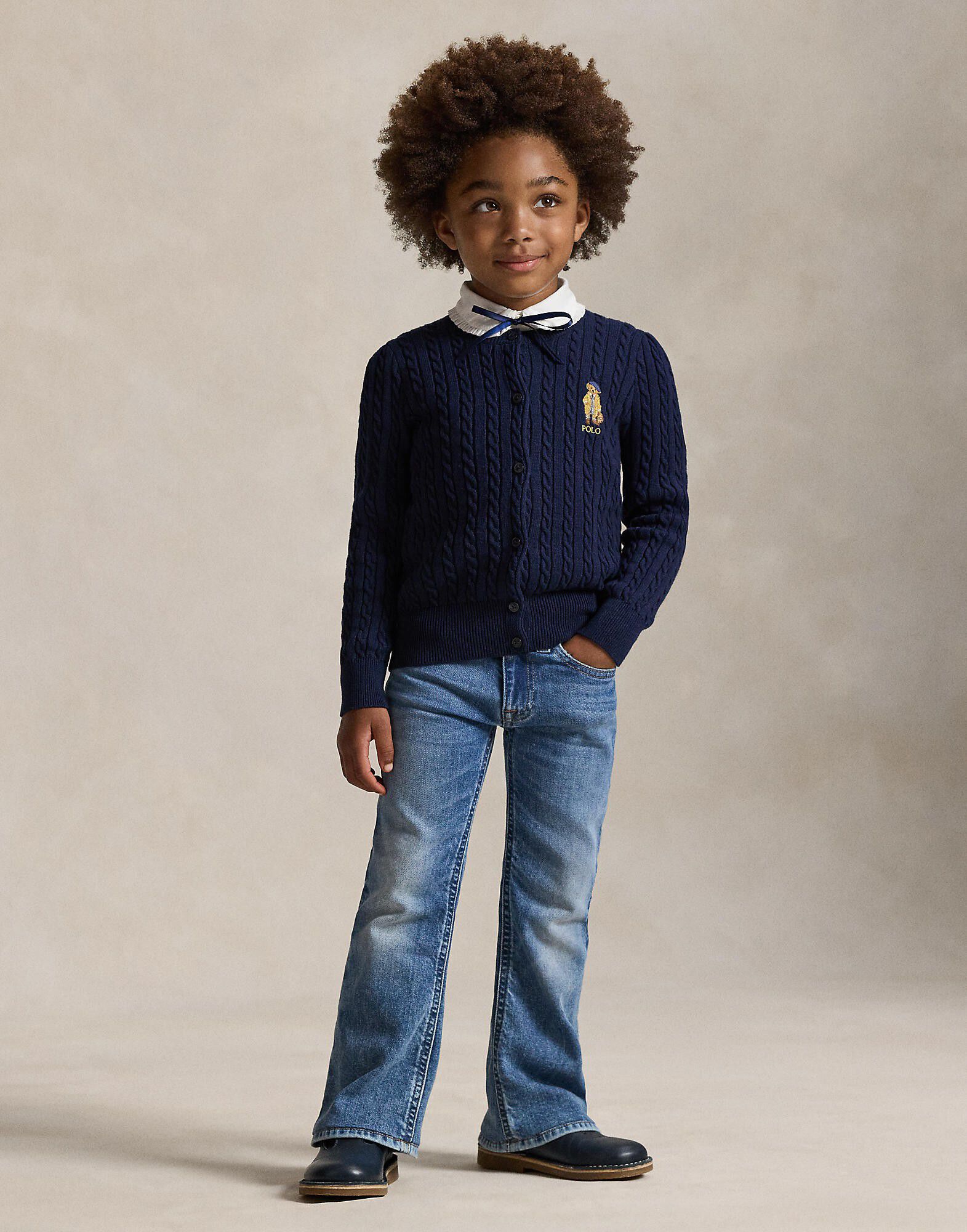 Flared Indigo Denim Jean