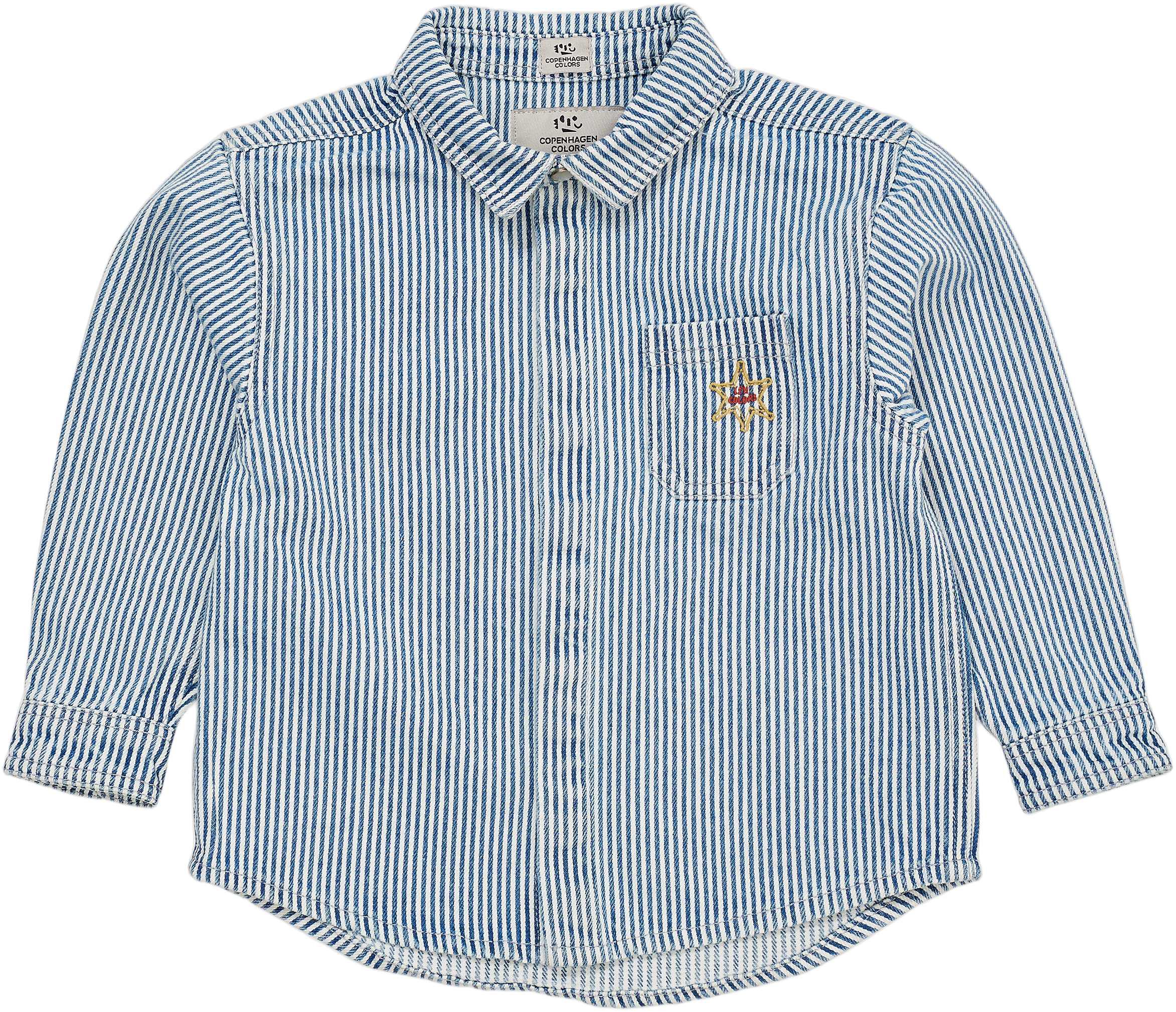 Y/D STRIPE TWILL OVERSHIRT