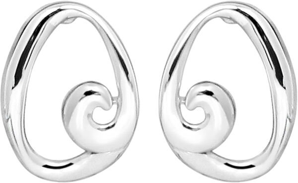 Swirl øretikker - Sølv
